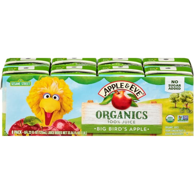 Apple & Eve Organics 100% Juice Big Bird'S Apple