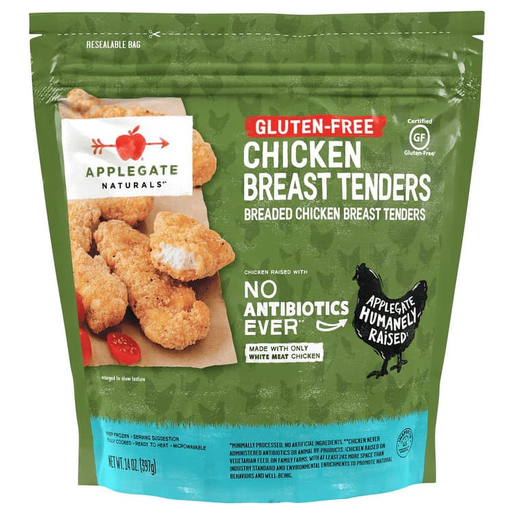 Applegate Natural Gluten Free Chicken Breast Tenders, Resealable Bag