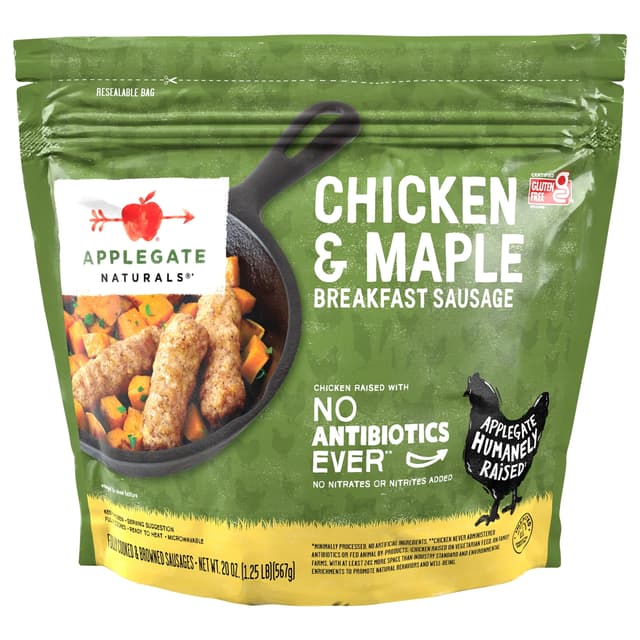 Is it Low Histamine? Applegate Natural Chicken & Maple Breakfast Sausage, Resealable Bag