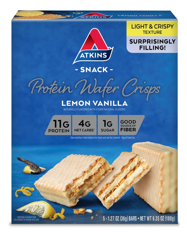 Atkins Lemon Vanilla Protein Wafer Crisps