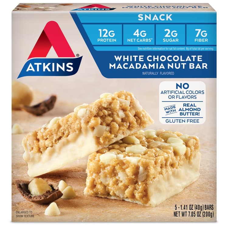 Atkins Snack Bar, White Chocolate Macadamia Nut