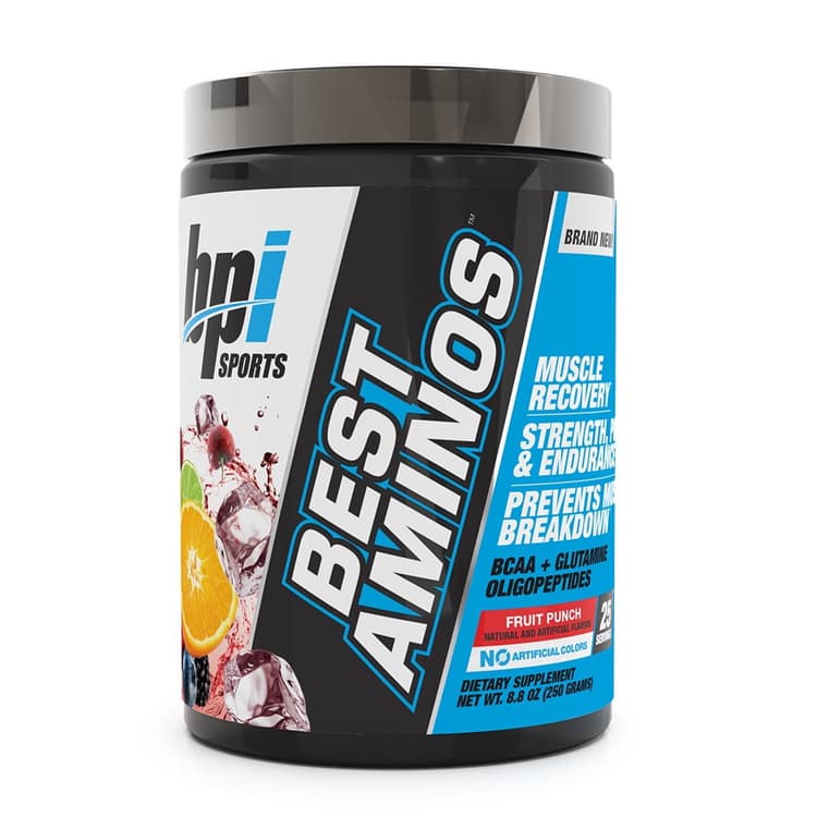 Bpi Sports Bcaa Glutamine Amino Acid Supplements, Recovery Powder, Fruit Punch, Per