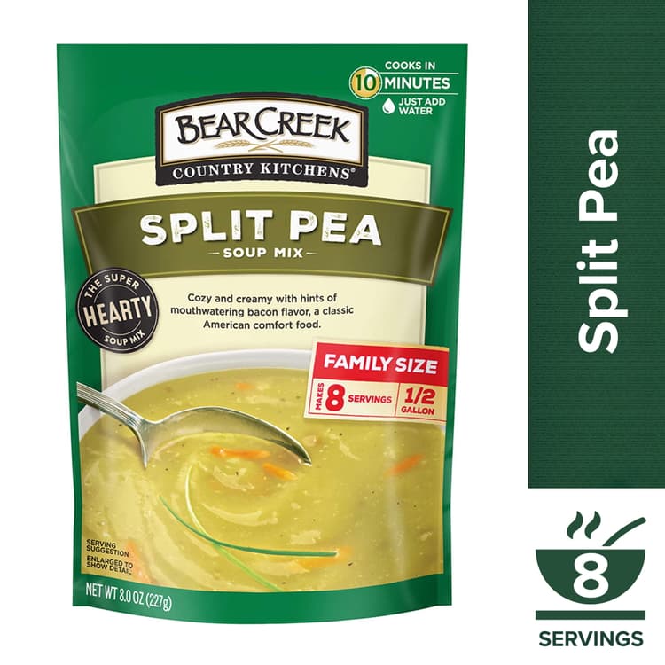 Bear Creek Country Kitchens Soup Mix, Split Pea, Family Size