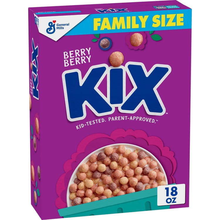 Berry Berry Kix Crispy Corn Puffs Whole Grain Breakfast Cereal