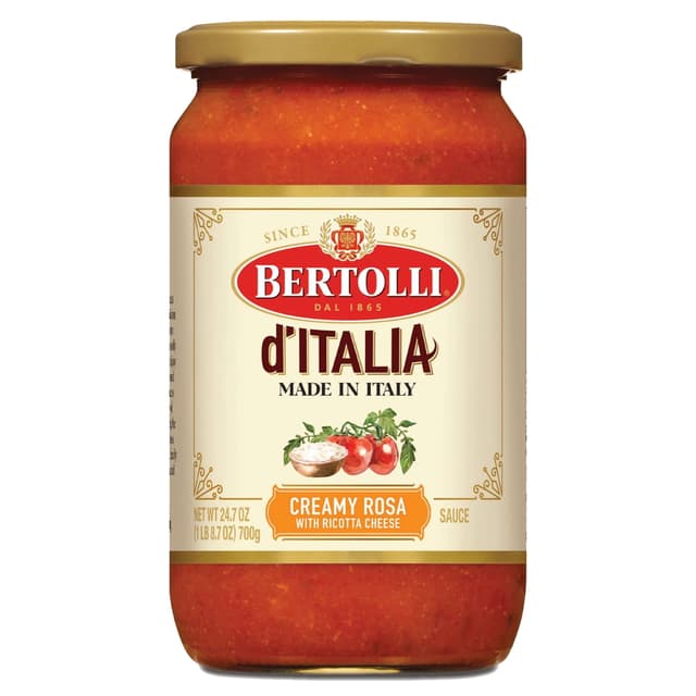 Is it Hazelnut Free? Bertolli Made In Italy Creamy Rosa Authentic Tuscan Style Pasta Sauce