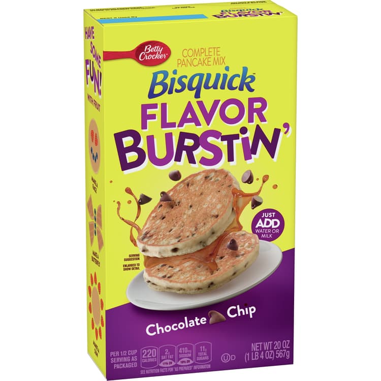Bisquick Pancake Mix, Chocolate Chip, Complete