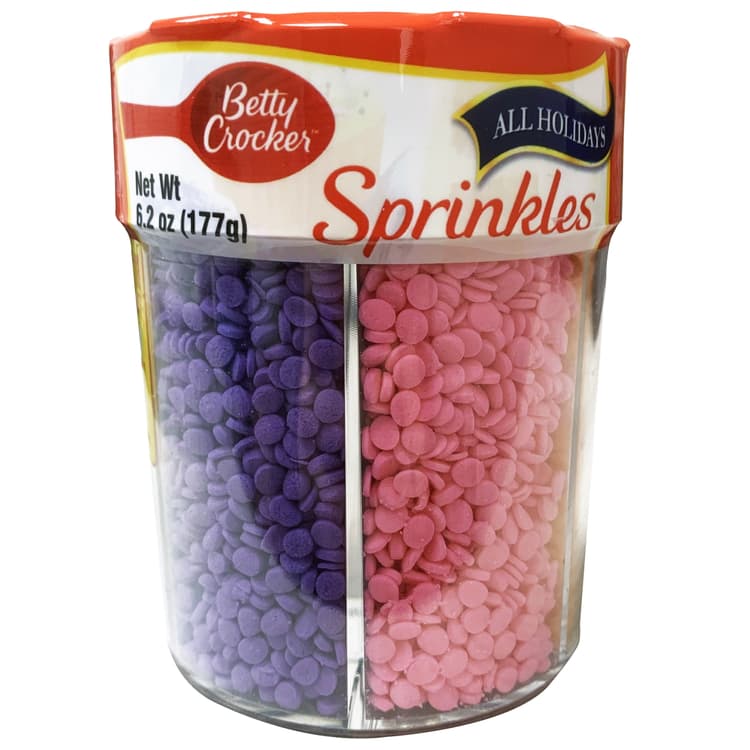 Betty Crocker Dessert Sprinkles, All Holiday, 6 Assorted Colors