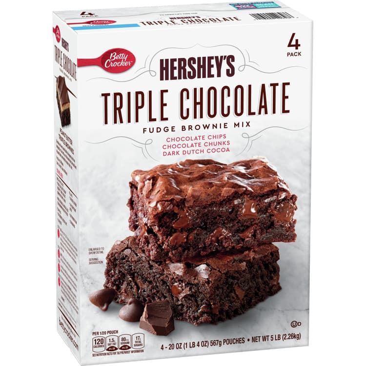 Betty Crocker'S Hershey'S Triple Chocolate Brownie Mix ( Ea
