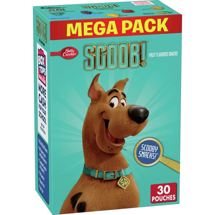 Betty Crocker Scooby Doo Snacks, Fruit Snacks, Mega Pack