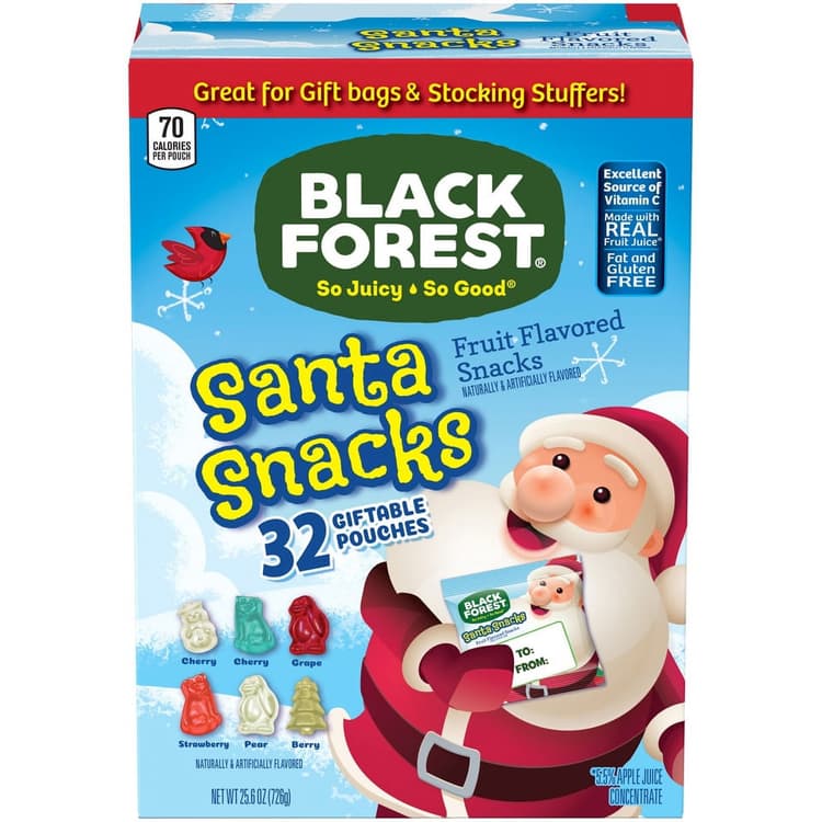 Black Forest Santa Snacks Holiday Fruit Snacks