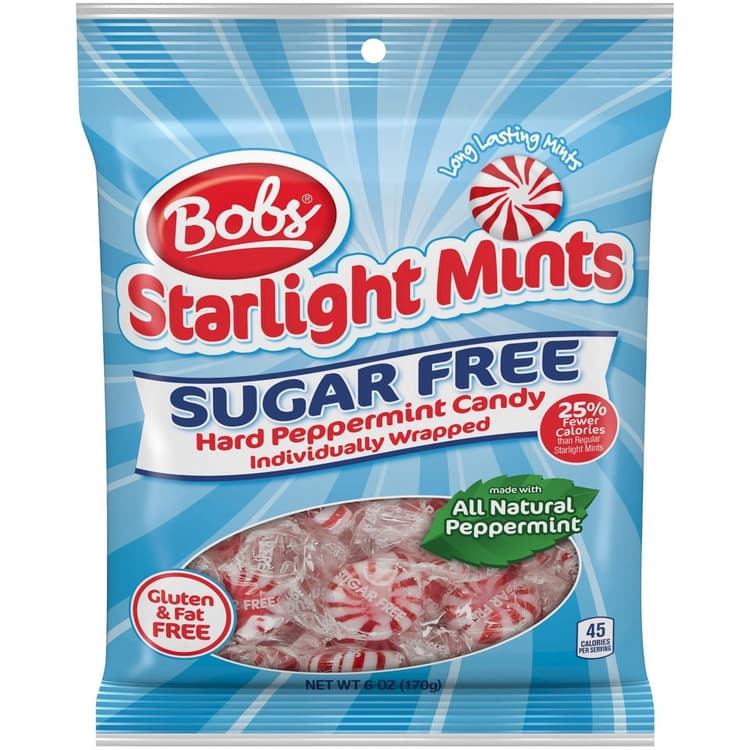 Bob'S Sugar-Free Starlight Mints Peppermint Candy