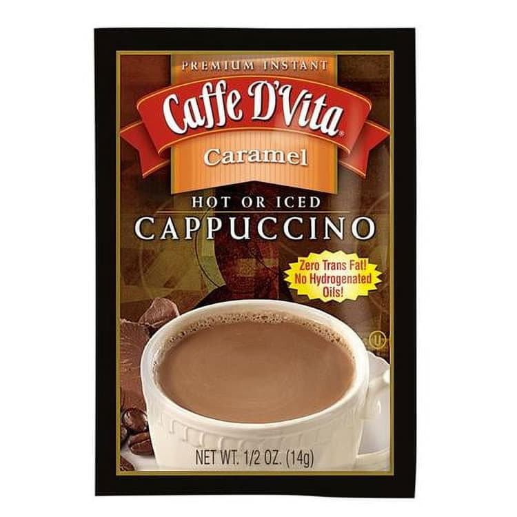 Caffe Dvita Cappuccino, Premium Instant, Caramel