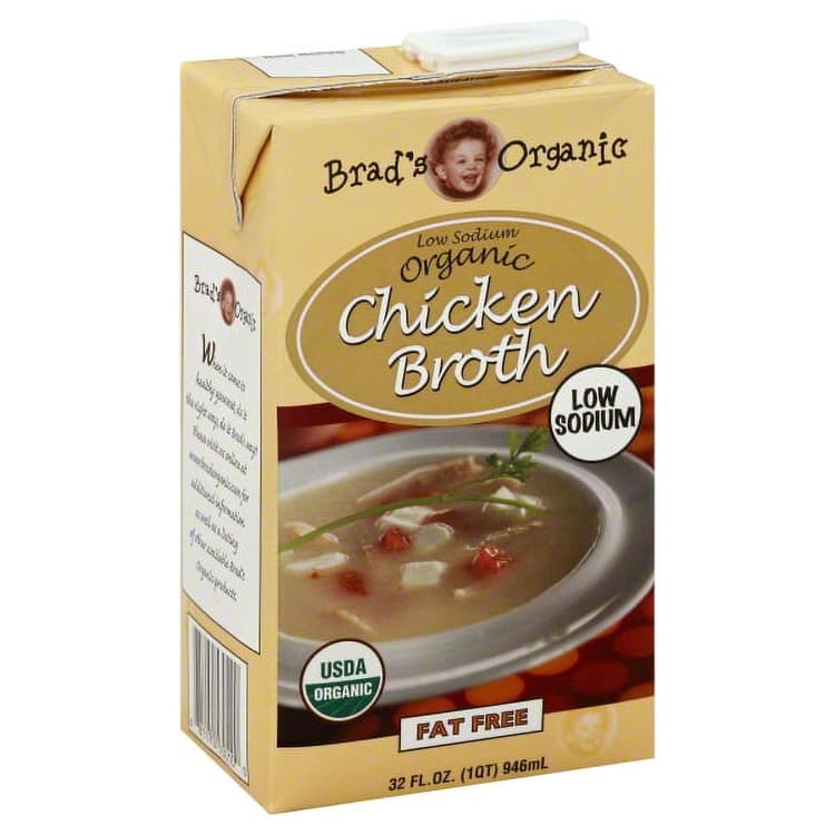 Brads Organic Broth, Organic, Low Sodium, Chicken