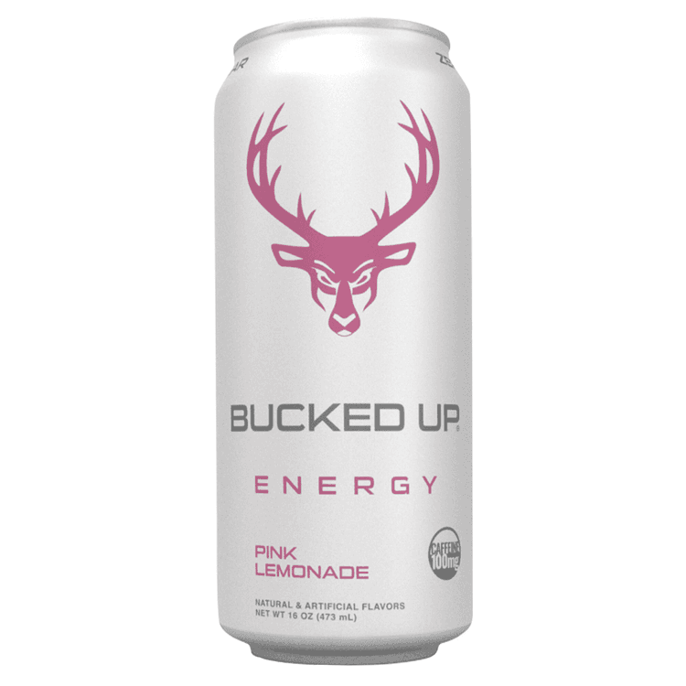 Bucked Up Energy Drink, Low Stim Pink Lemonade, Oz, Caffeine