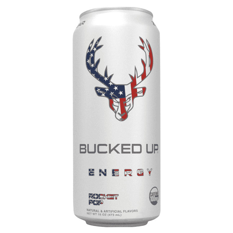 Bucked Up Energy Drink, Low Stim, Rocket Pop, Oz, Caffeine