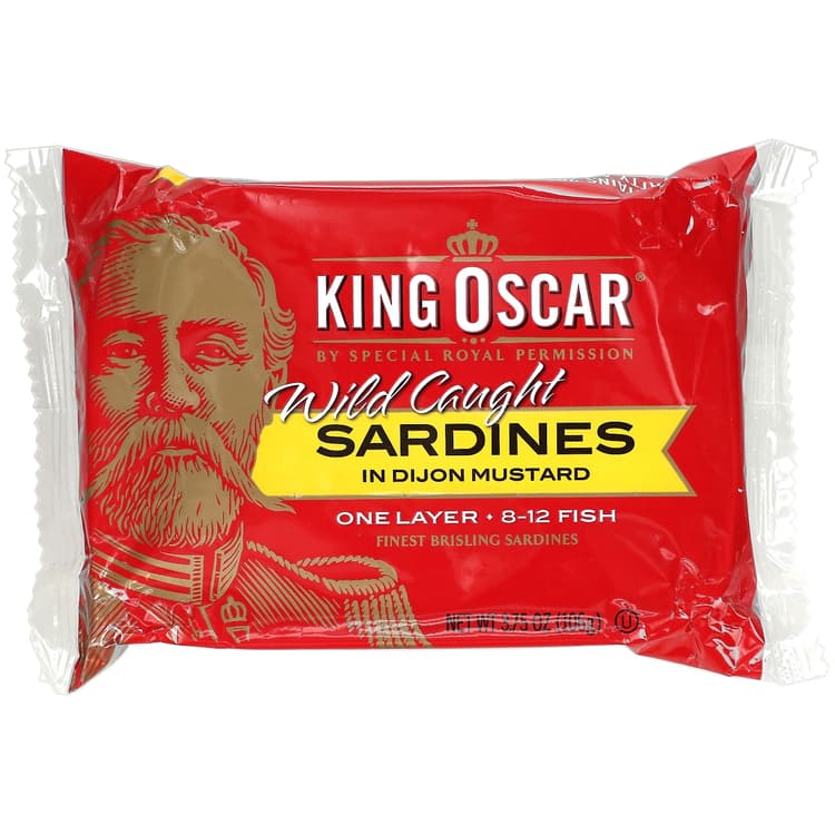 King Oscar Sardines In Dijon Mustard One Layer