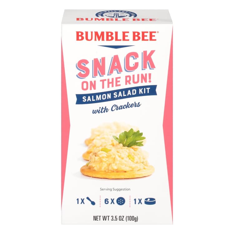 Bumble Bee Snack On The Run Salad Salmon With Crackers