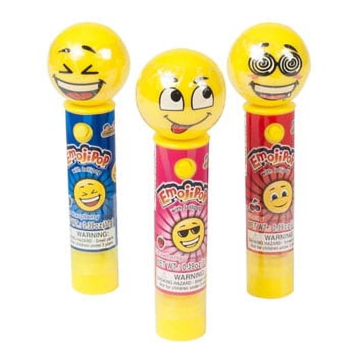 Kidsmania Emojipop, With Lollipop, Blue Raspberry