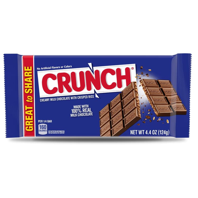 Crunch, Milk Chocolate And Crisped Rice, Full Size Candy Bar, Easter Basket Stuffer