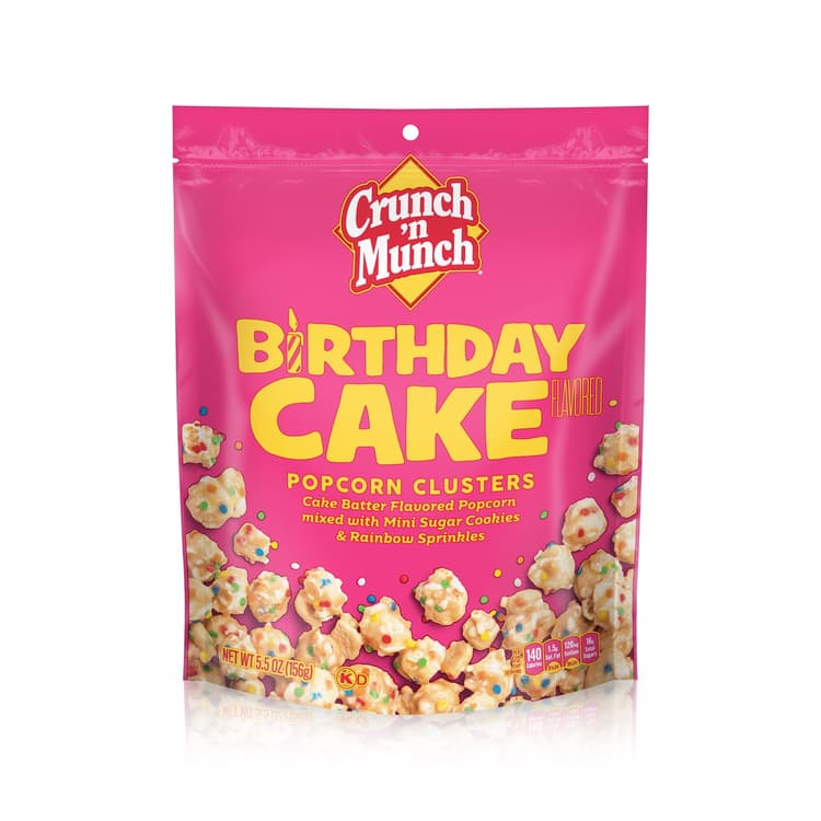 Crunch 'N Munch Birthday Cake Flavored Popcorn Clusters