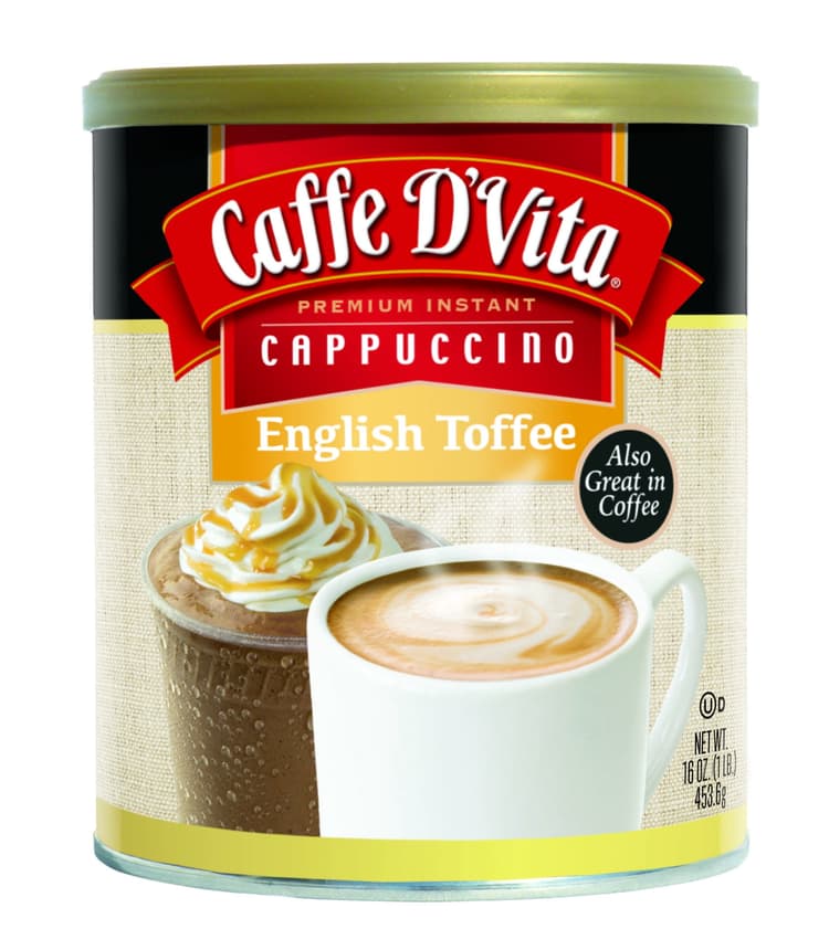 Caffe D Vita Cappuccino, Premium Instant, English Toffee
