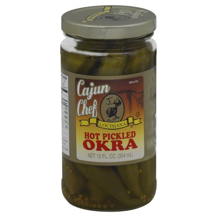 Cajun Chef Okra, Pickled, Hot