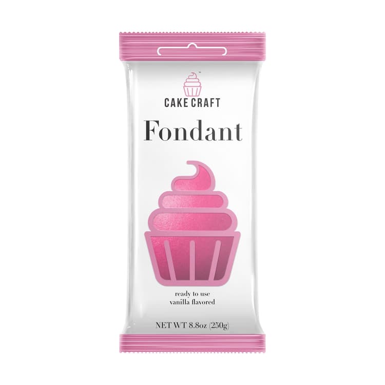 Cake Craft Blush Pink Fondant Icing, Vanilla Flavored