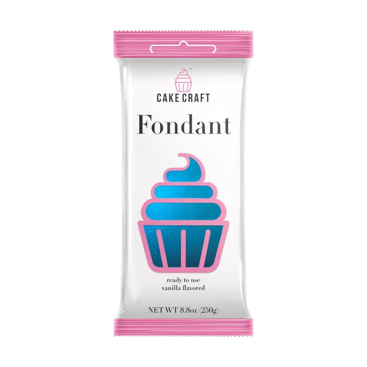 Cake Craft Electric Blue Fondant Icing, Vanilla Flavored