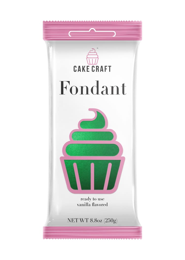 Cake Craft Leaf Green Fondant Icing, Vanilla Flavored