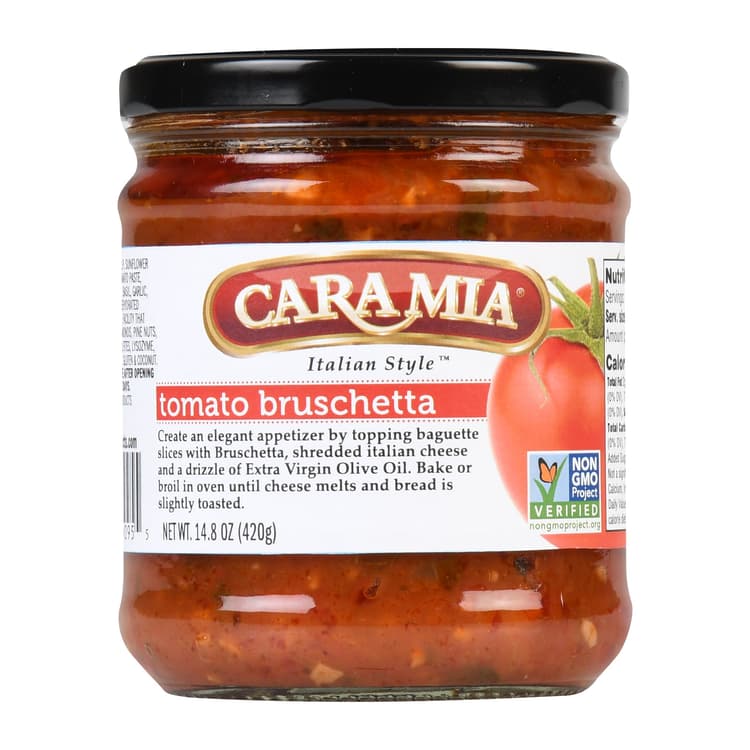 Cara Mia Tomato Bruschetta, Glass Jar