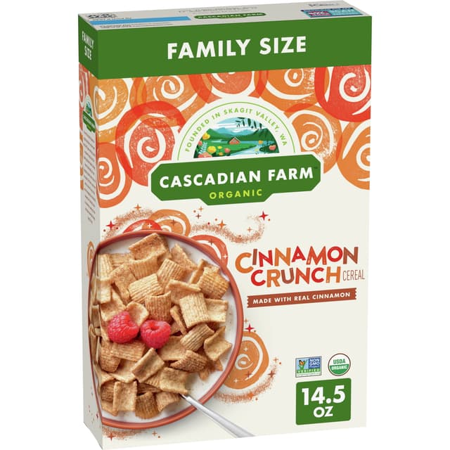 Is it Tree Nut Free? Cascadian Farm Organic Cereal, Cinnamon Crunch