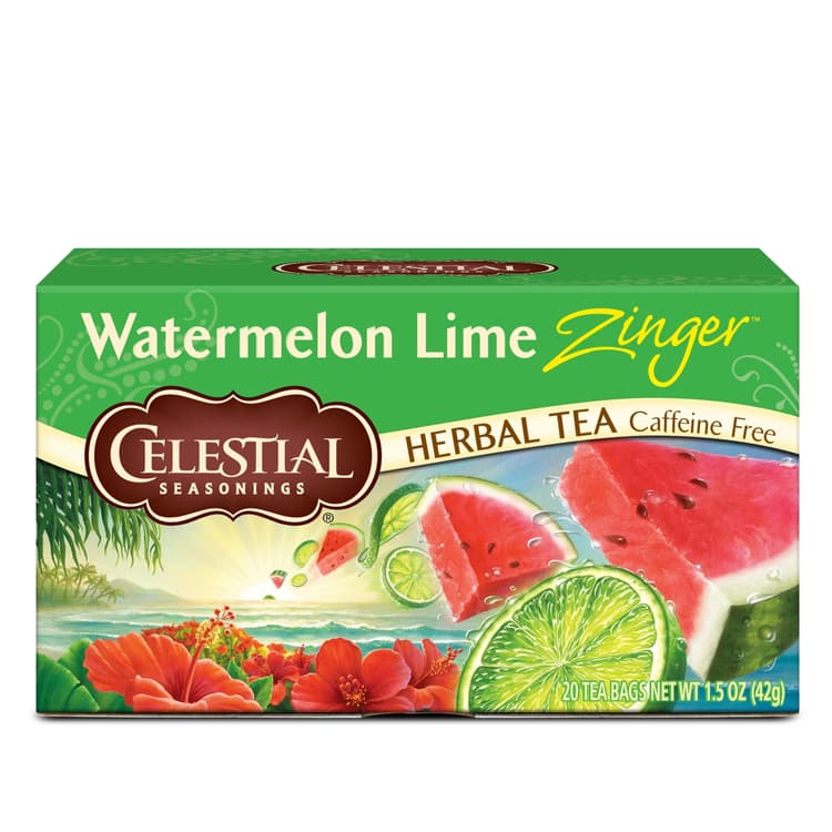 Celestial Seasonings Watermelon Lime Zinger Caffeine Free Herbal