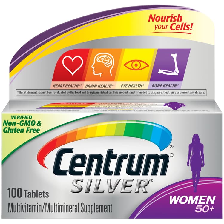 Centrum Silver Tablets 50+ Women Multivitamin/Multimineral