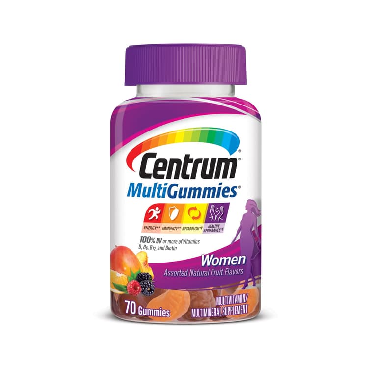 Centrum Women'S Multivitamin And Multimineral Gummies, Assorted Fruit Flavor