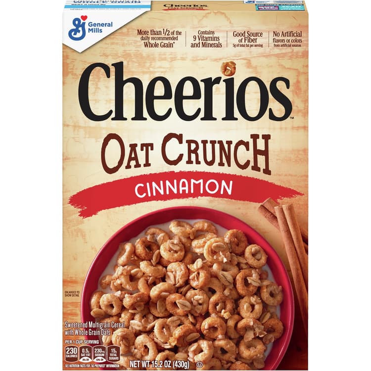 Cheerios Oat Crunch Cereal, Cinnamon