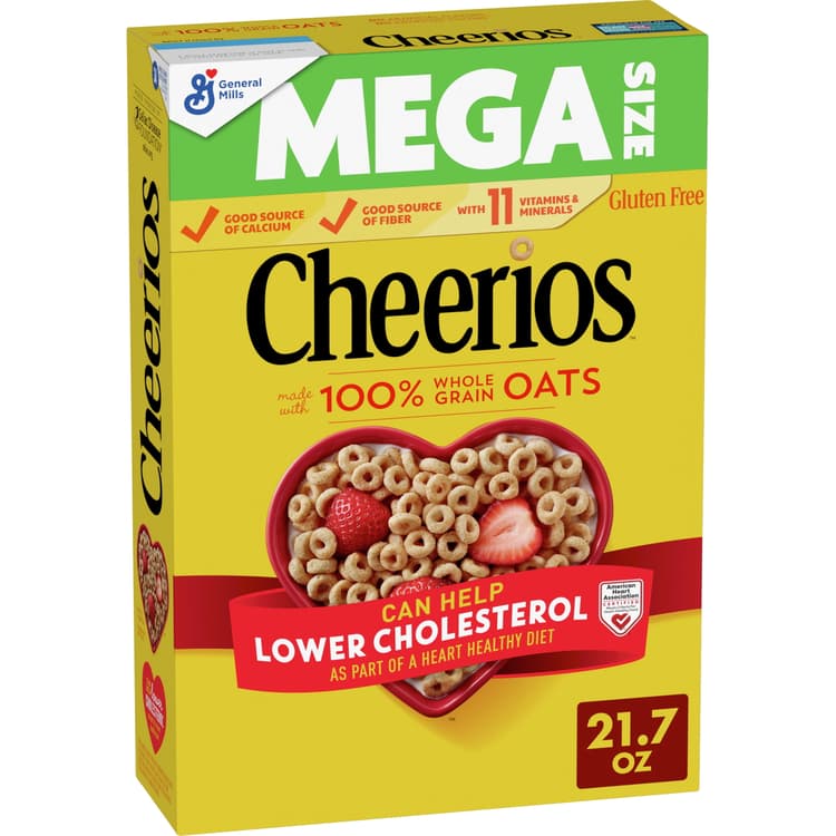 Cheerios Heart Healthy Cereal, Limited Edition Happy Heart Shapes, Mega Size