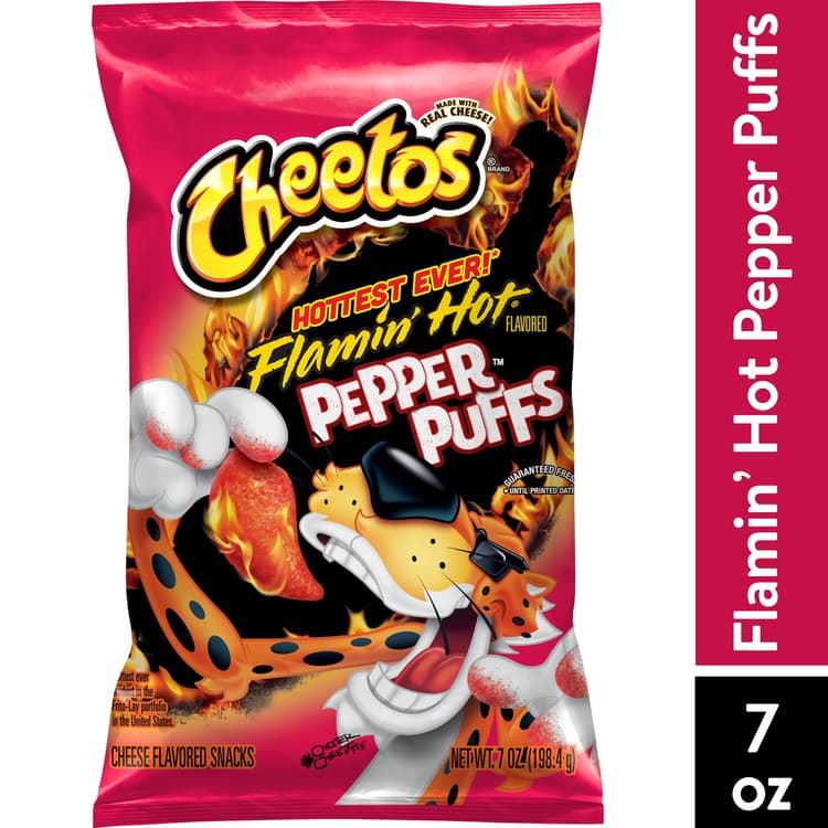 Cheetos Flamin Hot Pepper Puffs