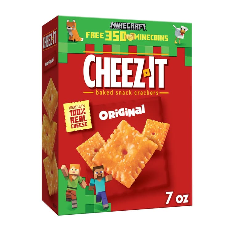 Cheez-It Minecraft Original Baked Snack Crackers