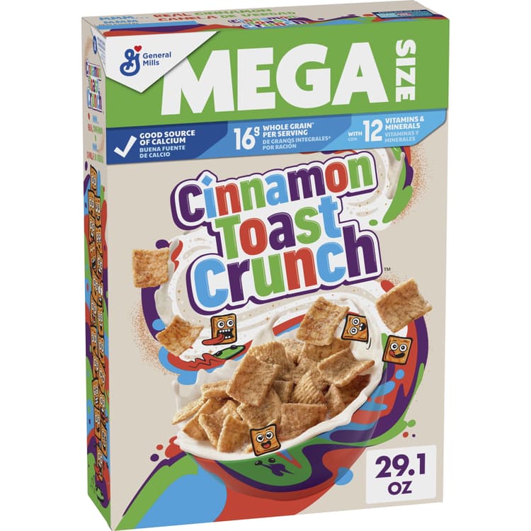 Cinnamon Toast Crunch, Breakfast Cereal, Cinnamon Sugar Squares,