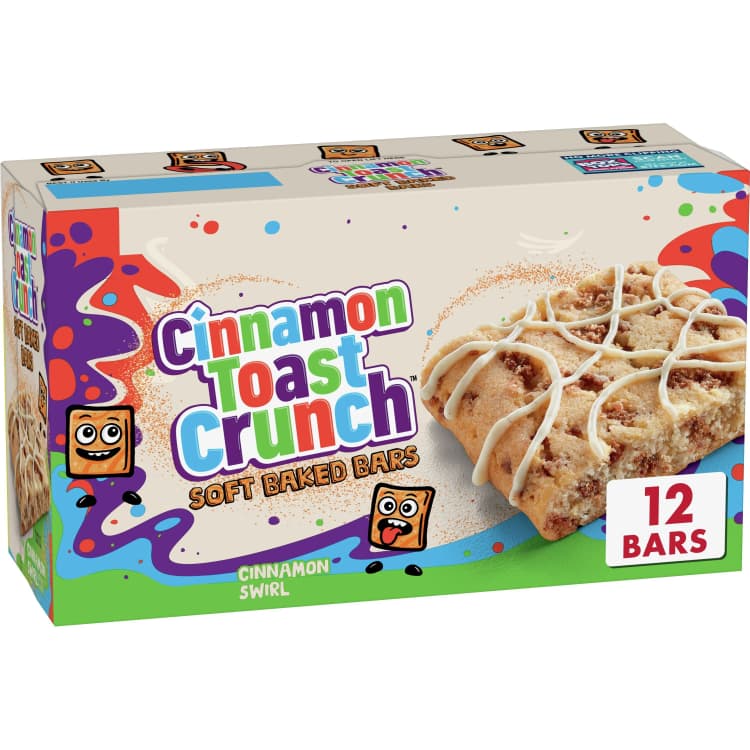 Cinnamon Toast Crunch Soft Baked Chewy Cereal Treat Bars