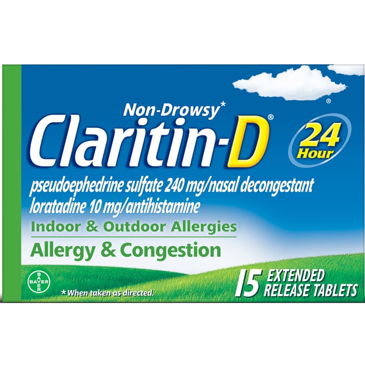 Claritin-D 24 Hour Non-Drowsy Allergy And Nasal Congestion