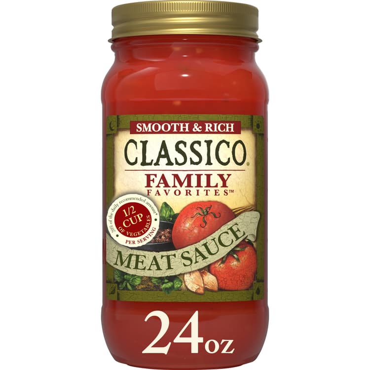Classico Family Favorites Meat Smooth & Rich Pasta Sauce, Jar