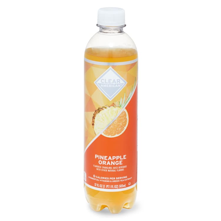Clear American Pineapple Orange Sparkling Juice, Oz