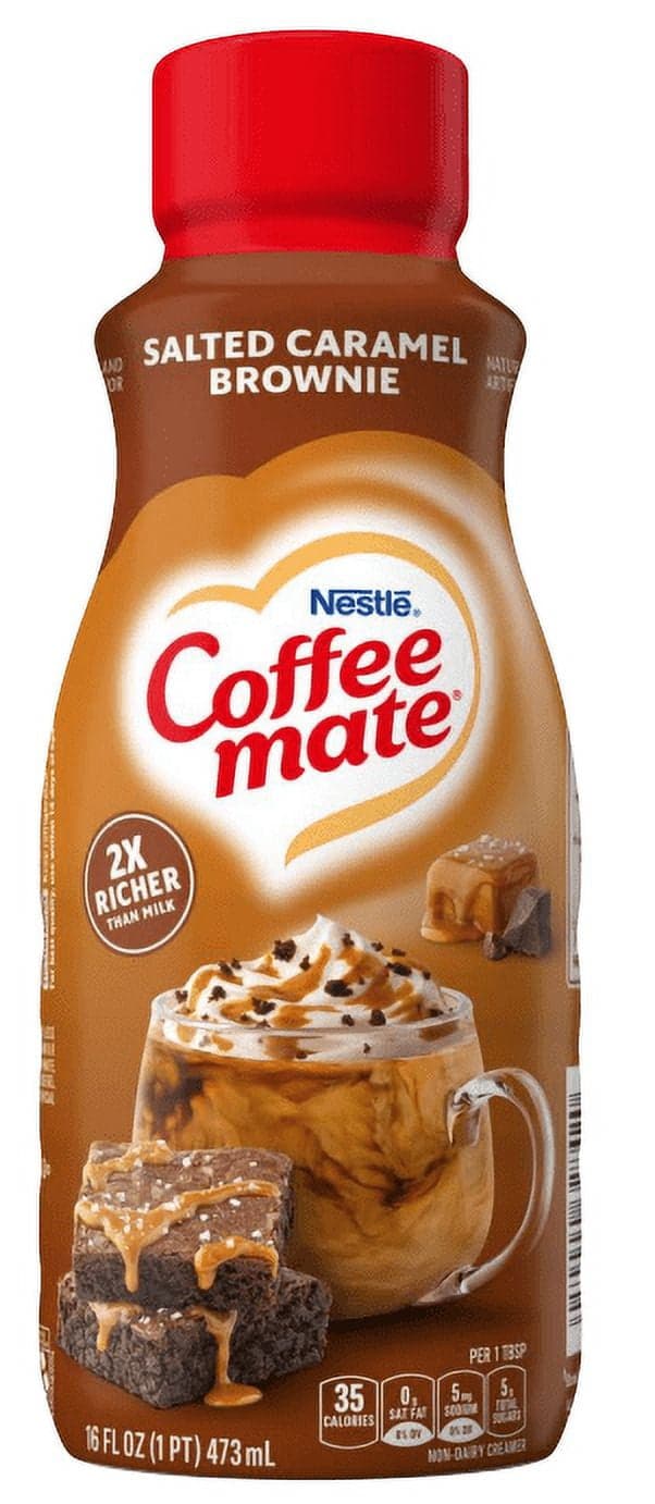 Coffee Mate Creamer, Salted Caramel Brownie, Non Dairy