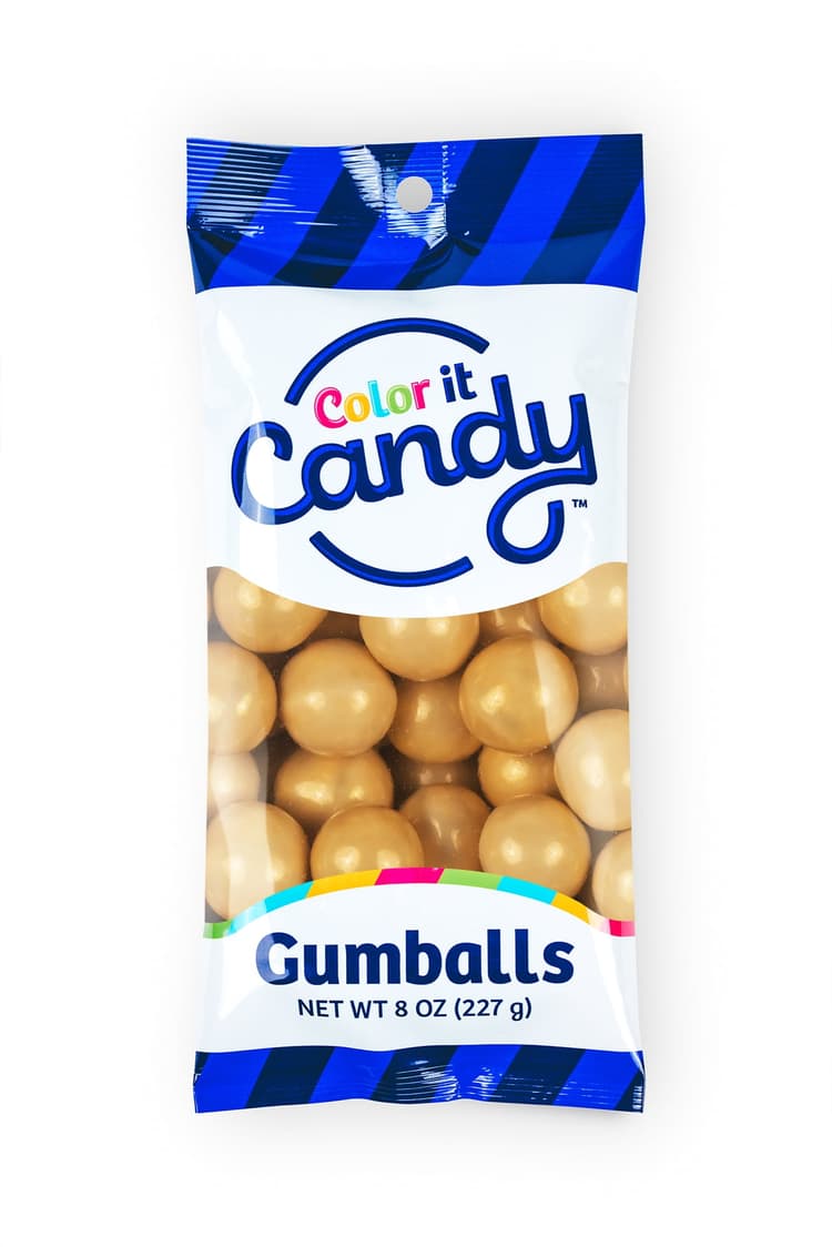 Color It Candy Gold Decorative Candy Buffet Gumballs