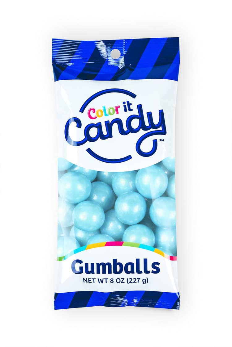 Color It Candy Shimmer Powder Blue Decorative Candy Buffet Gumballs