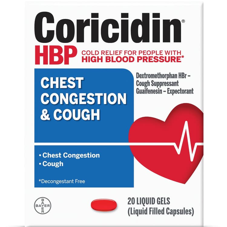 Coricidin Hbp Liqui-Gels Chest Congestion & Cough