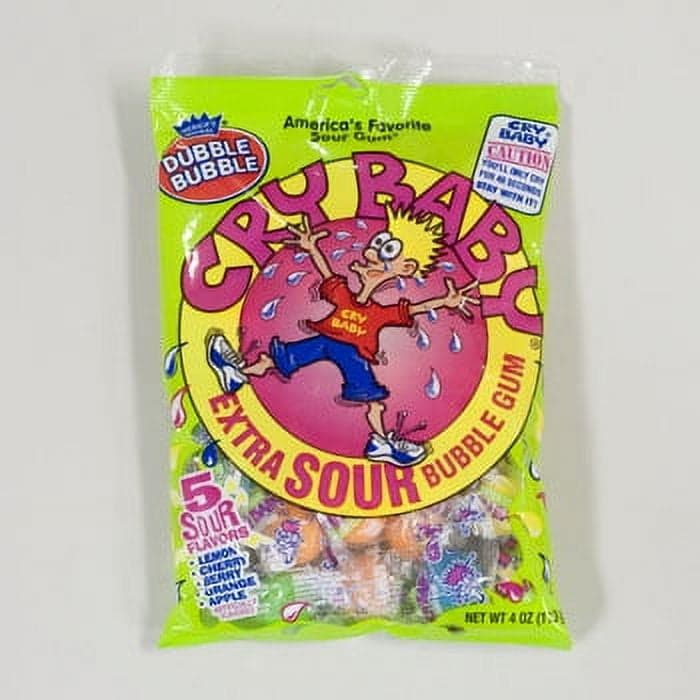 Cry Baby Bubble Gum, Extra Sour