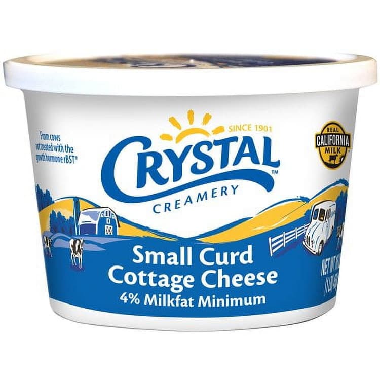 Crystal Cottage Cheese, Small Curd, 4% Milkfat Min
