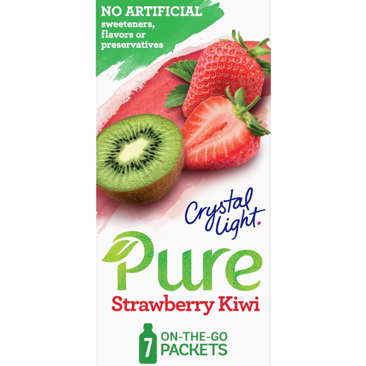 Crystal Light Pure On-The-Go Packets Strawberry Kiwi Drink Mix